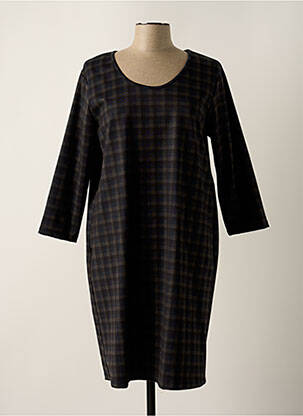 Robe mi-longue manches 3/4 manches 3/4 bleu G!OZE femme