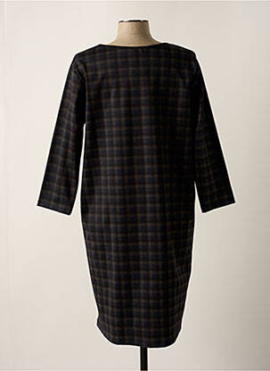 Robe mi-longue manches 3/4 manches 3/4 bleu G!OZE femme