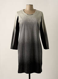 Robe mi-longue manches longues manches longues gris GREGORY PAT femme