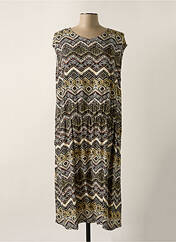 Robe mi-longue beige COULEURS DU TEMPS pour femme seconde vue