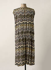 Robe mi-longue beige COULEURS DU TEMPS pour femme seconde vue