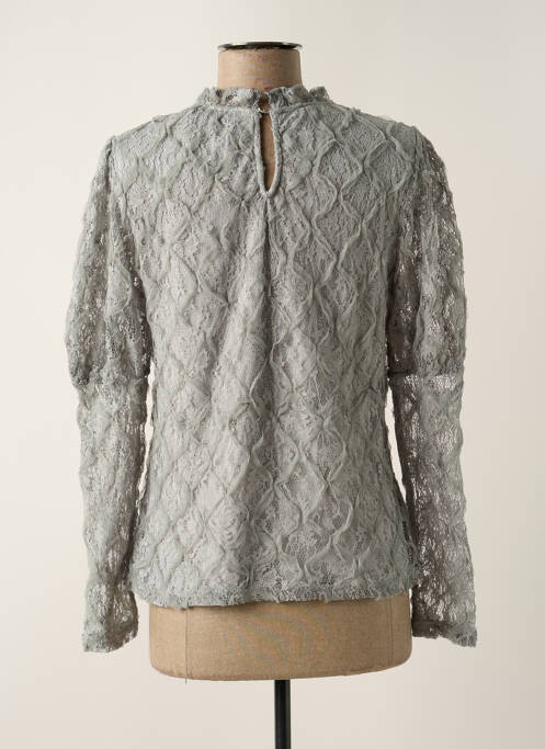 Blouse légère et transparente manches longues gris CREAM femme