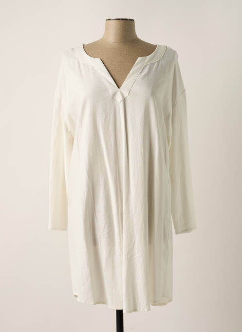 Robe courte blanc CREAM pour femme