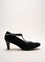 Escarpins nubuck talon de 4 à 6cm noir UN TOUR EN VILLE femme