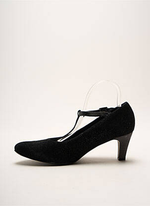 Escarpins nubuck talon de 4 à 6cm noir UN TOUR EN VILLE femme