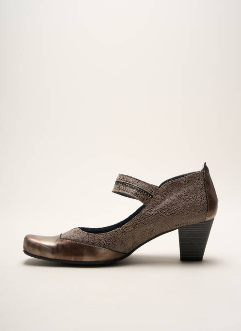 Escarpins marron UN TOUR EN VILLE pour femme