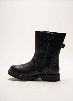 Bottines/boots matière lisse talon bas noir PALLADIUM fille