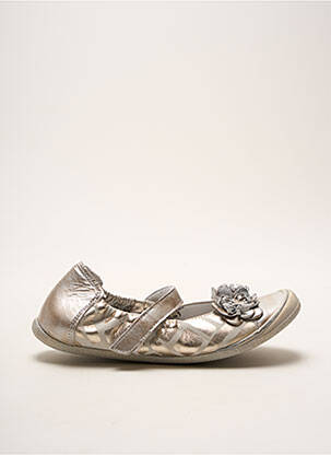Ballerines matière lisse bout rond or BELLAMY fille