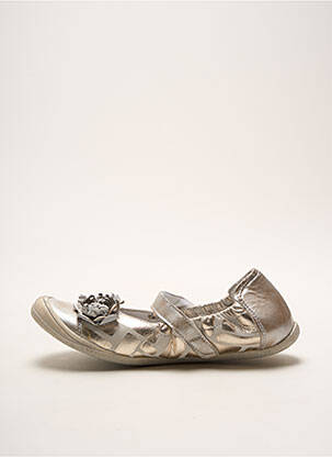 Ballerines matière lisse bout rond or BELLAMY fille