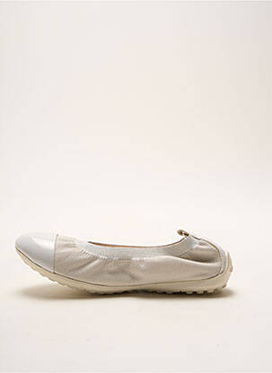 Ballerines matière lisse bout rond blanc GEOX fille