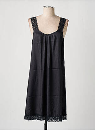 Robe mi-longue sans manche sans manche noir CREAM femme