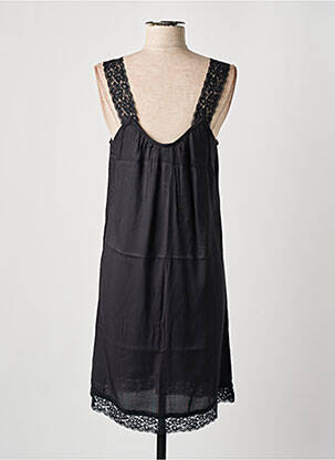 Robe mi-longue coupe fluide sans manche noir CREAM femme