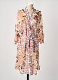 Veste kimono légère et transparente beige CREAM femme