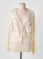 Gilet manches longues beige CREAM pour femme seconde vue