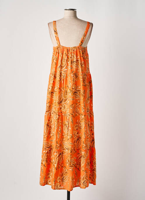 Robe longue orange CREAM pour femme