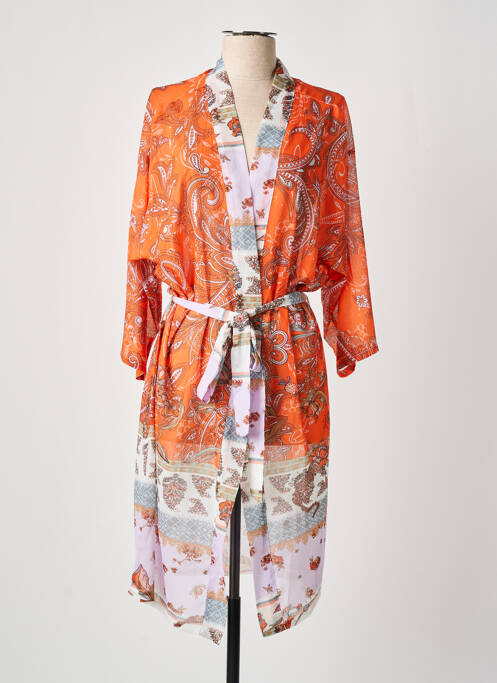 Veste kimono orange CREAM pour femme