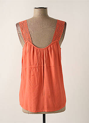 Top coupe fluide fines bretelles orange CREAM femme
