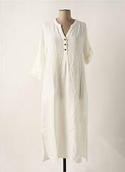 Robe mi-longue blanc CREAM pour femme seconde vue