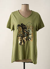 T-shirt vert CREAM pour femme seconde vue