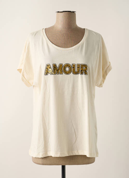 T-shirt beige CREAM pour femme