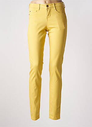 Jeans coupe slim taille basse taille basse jaune CREAM femme