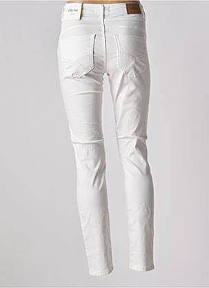 Jeans coupe slim taille basse taille basse blanc CREAM femme