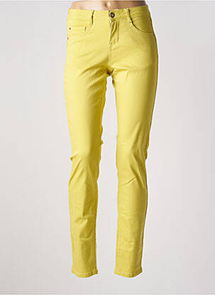 Jeans coupe slim taille basse taille basse vert CREAM femme