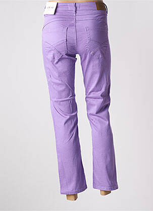 Jeans coupe droite stretch taille normale violet CREAM femme