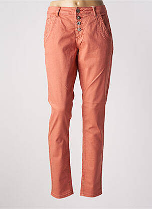 Jeans coupe slim stretch taille normale orange CREAM femme
