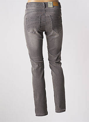 Jeans coupe slim stretch taille haute gris CREAM femme