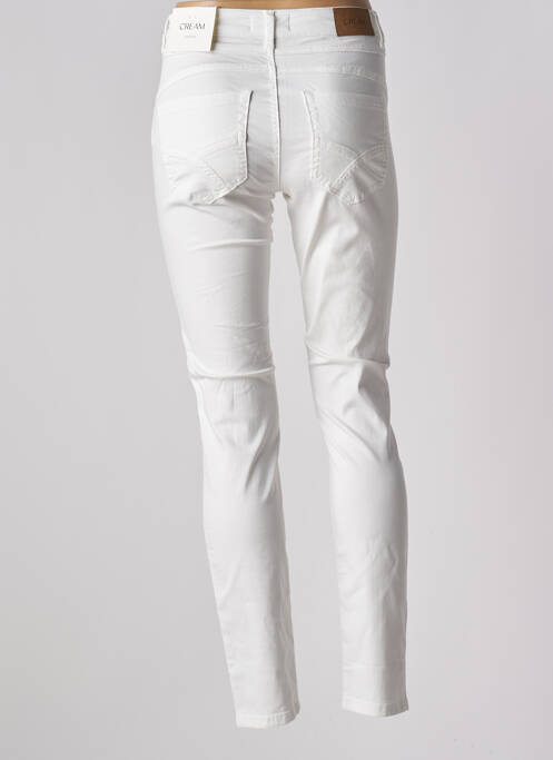 Jeans coupe slim blanc CREAM pour femme