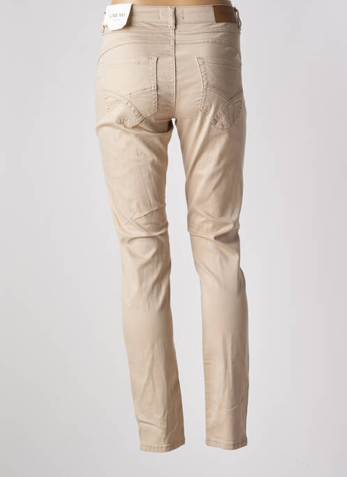 Jeans coupe slim marron CREAM pour femme
