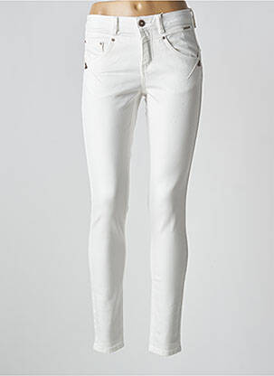 Jeans skinny push-up taille normale blanc CREAM femme