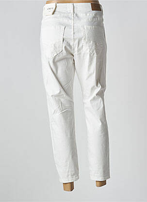 Pantalon 7/8 taille haute taille haute blanc CREAM femme