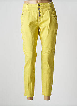 Pantalon 7/8 taille haute taille haute vert CREAM femme