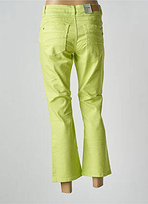 Pantalon 7/8 stretch taille normale vert CREAM femme