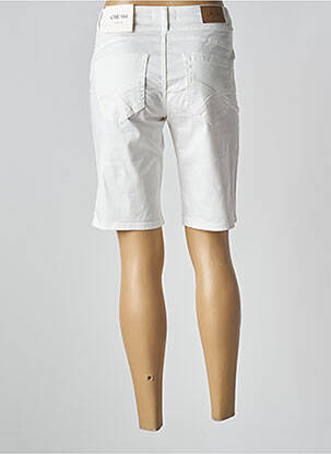 Bermuda tissage popeline taille normale blanc CREAM femme