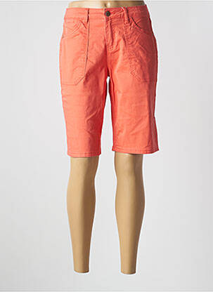 Bermuda tissage popeline taille normale orange CREAM femme