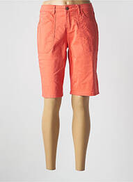 Bermuda tissage popeline taille normale orange CREAM femme