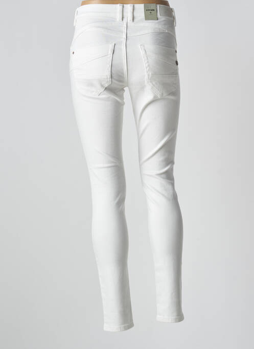 Jeans skinny push-up taille normale blanc CREAM femme