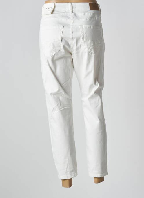 Pantalon 7/8 taille haute taille haute blanc CREAM femme