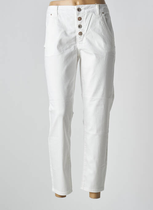 Pantalon 7/8 blanc CREAM pour femme