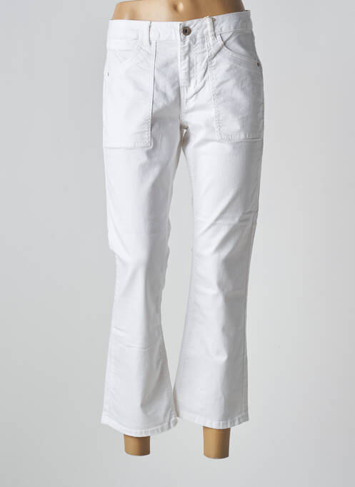 Pantalon 7/8 blanc CREAM pour femme