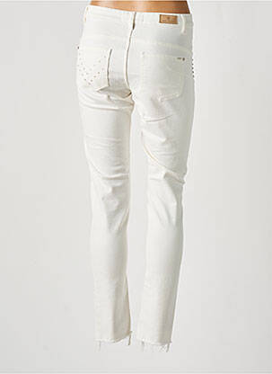 Jeans coupe slim stretch taille normale blanc IKKS femme