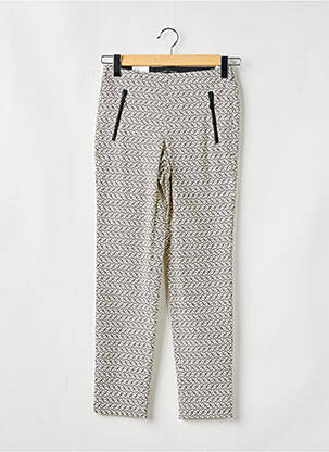 Jegging tissage popeline taille haute beige STARK femme