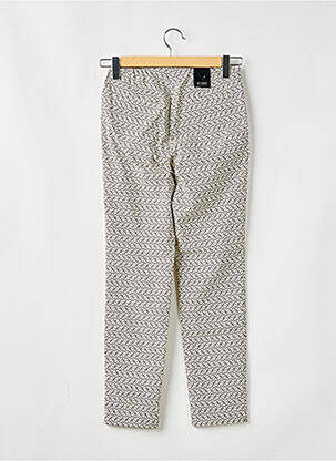 Jegging tissage popeline taille haute beige STARK femme