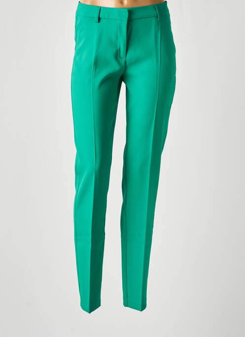 Pantalon slim poches taille haute vert IKKS femme