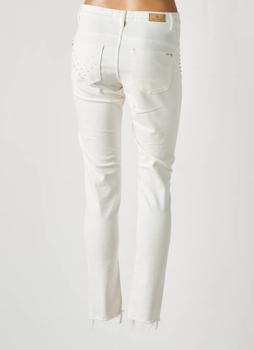 Jeans coupe slim blanc IKKS pour femme
