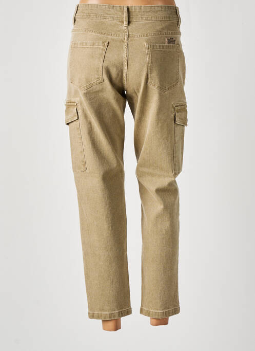 Jeans coupe slim vert IKKS pour femme