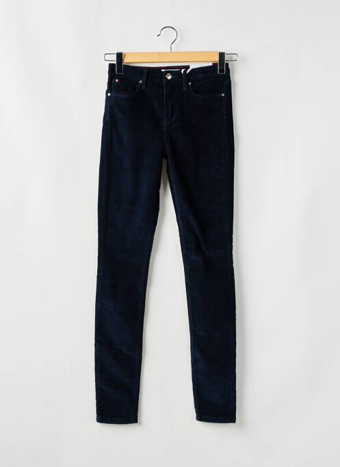 Pantalon slim bleu TOMMY HILFIGER pour femme